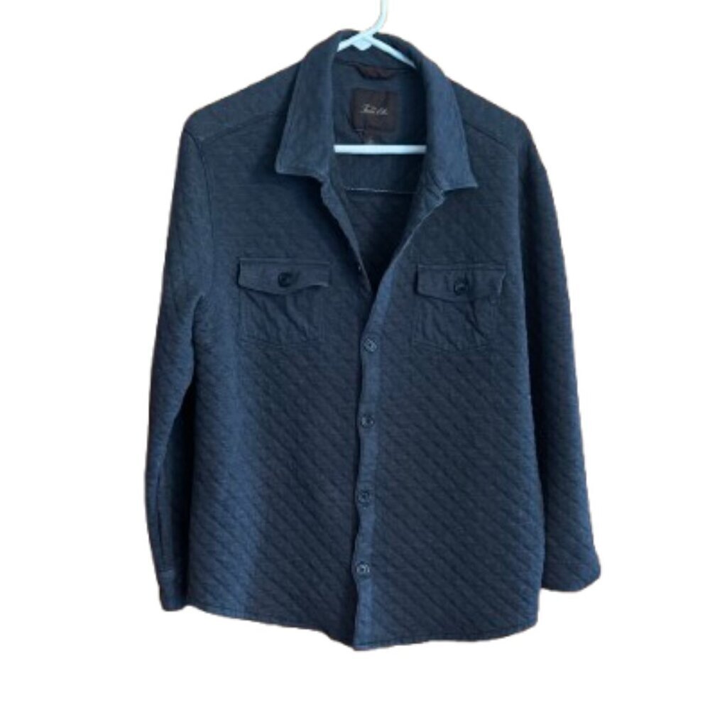 Tasso Elba Charcoal button down thin coat Size Large (L-Box)